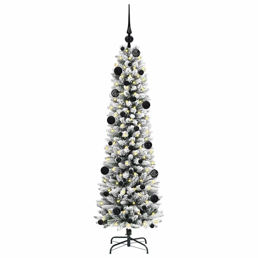 Sapin de Noël artificiel Blanc 150 cm PVC, métal et plastique - 3