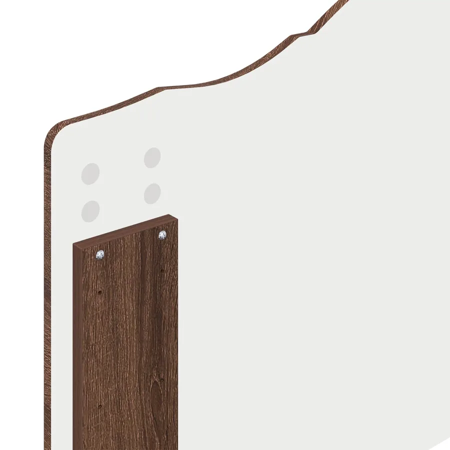 Lit de Rangement Chêne brun 100 x 200 cm Bois d'ingénierie - 12