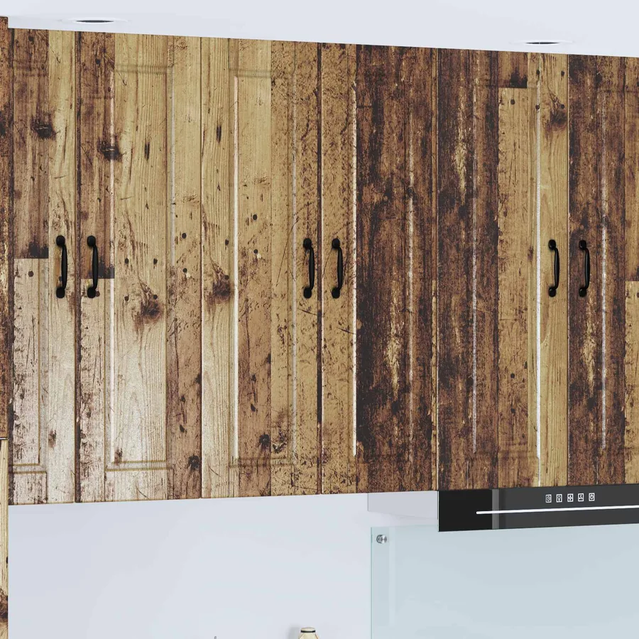 Meuble mural PORTO Bois ancien 60 x 31 x 100 cm