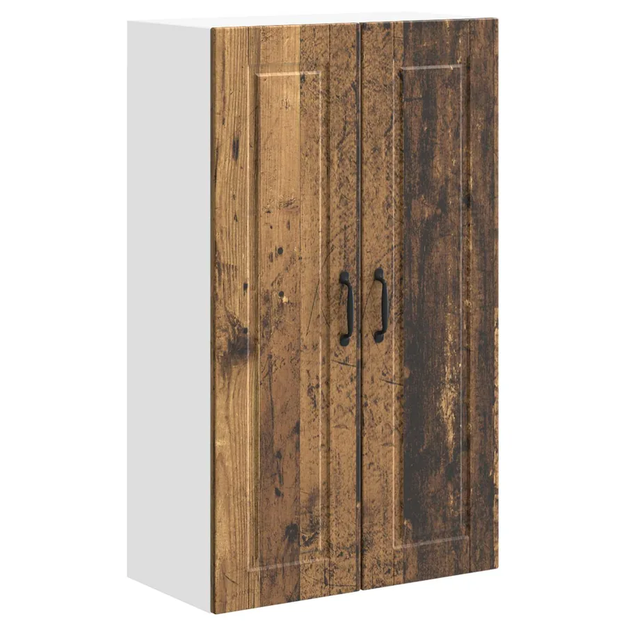 Meuble mural PORTO Bois ancien 60 x 31 x 100 cm - 2