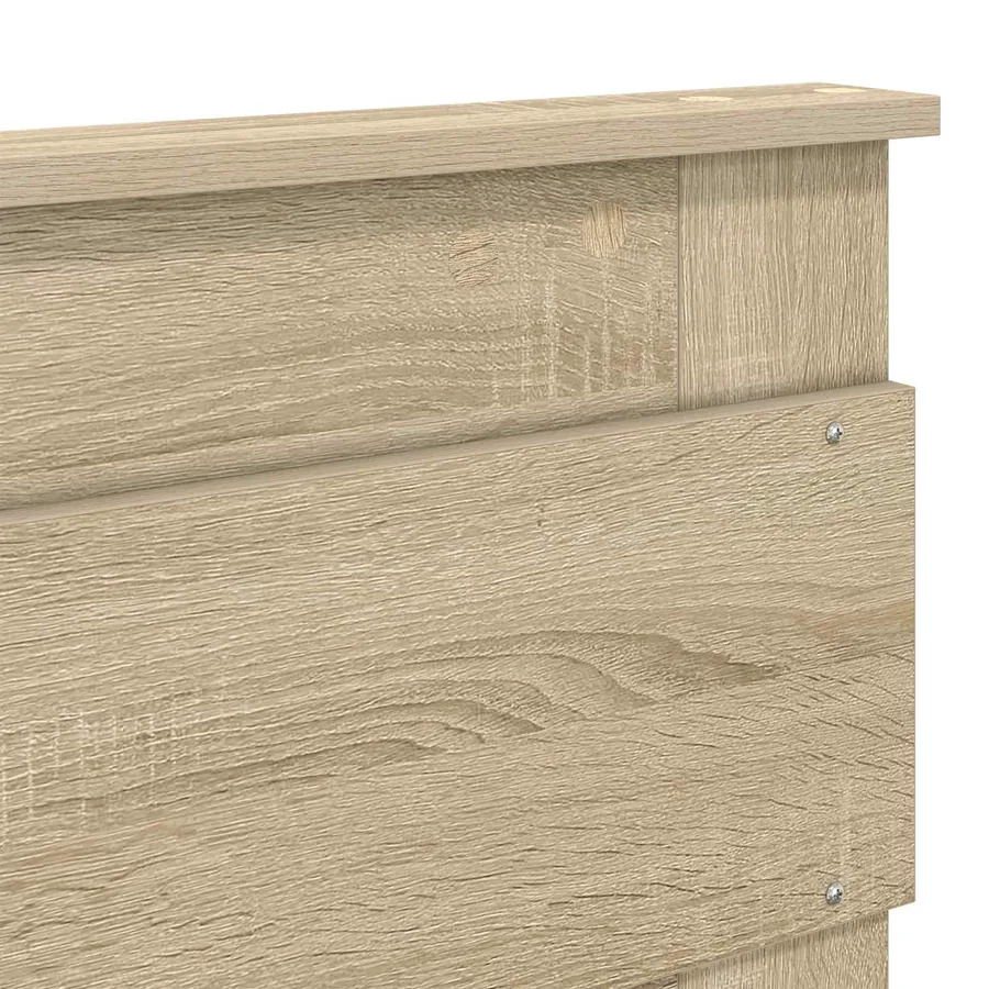 Lit de Rangement Chêne Sonoma 140 x 190 cm Bois d'ingénierie - 12