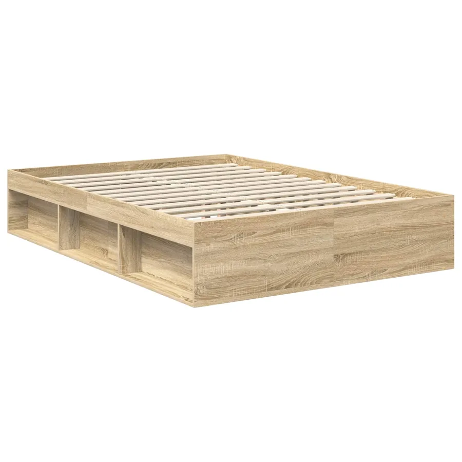 Cadre de lit Sonoma 140 x 190 cm Bois de pin massif - 5
