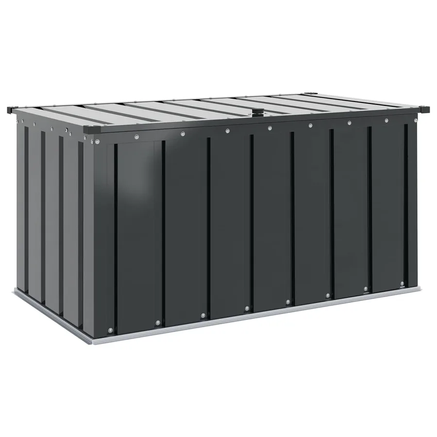 Boîte de Rangement de Jardin Noir 101 x 56,5 x 50 cm Acier - 2