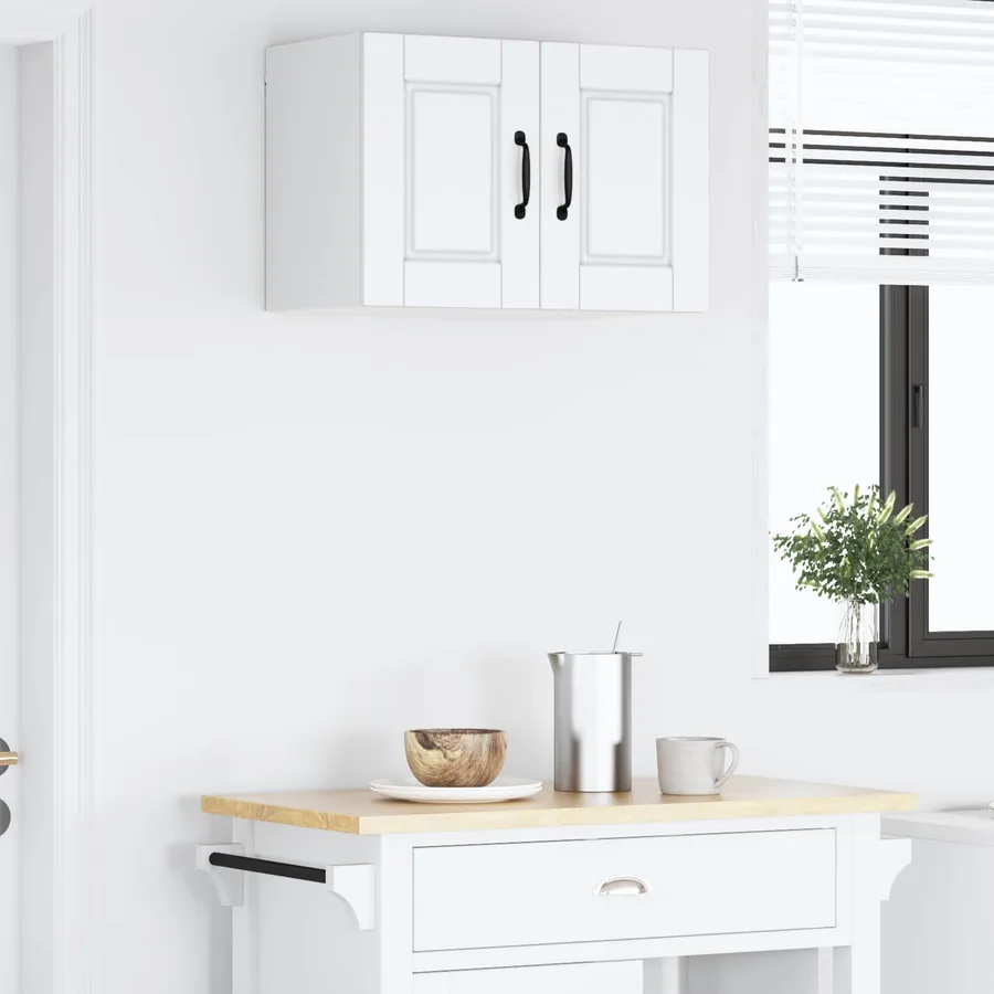 Meuble mural PORTO Blanc 60 x 31 x 40 cm Bois d'ingénierie - 4