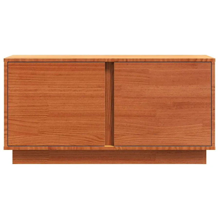 Meuble TV Brun cire 80 x 35 x 40,5 cm Pin massif - 6