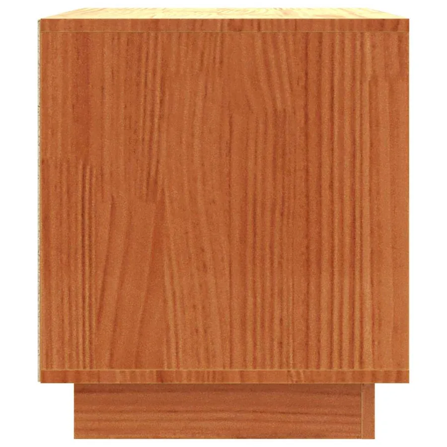 Meuble TV Brun cire 80 x 35 x 40,5 cm Pin massif - 7