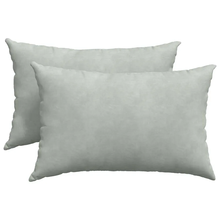 Coussins de canapé 2 pcs Gris clair 60 x 40 cm - 2