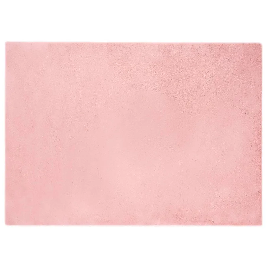 Tapis antidérapant en fausse de lapin OLITE Rose 200 x 280 cm - 2