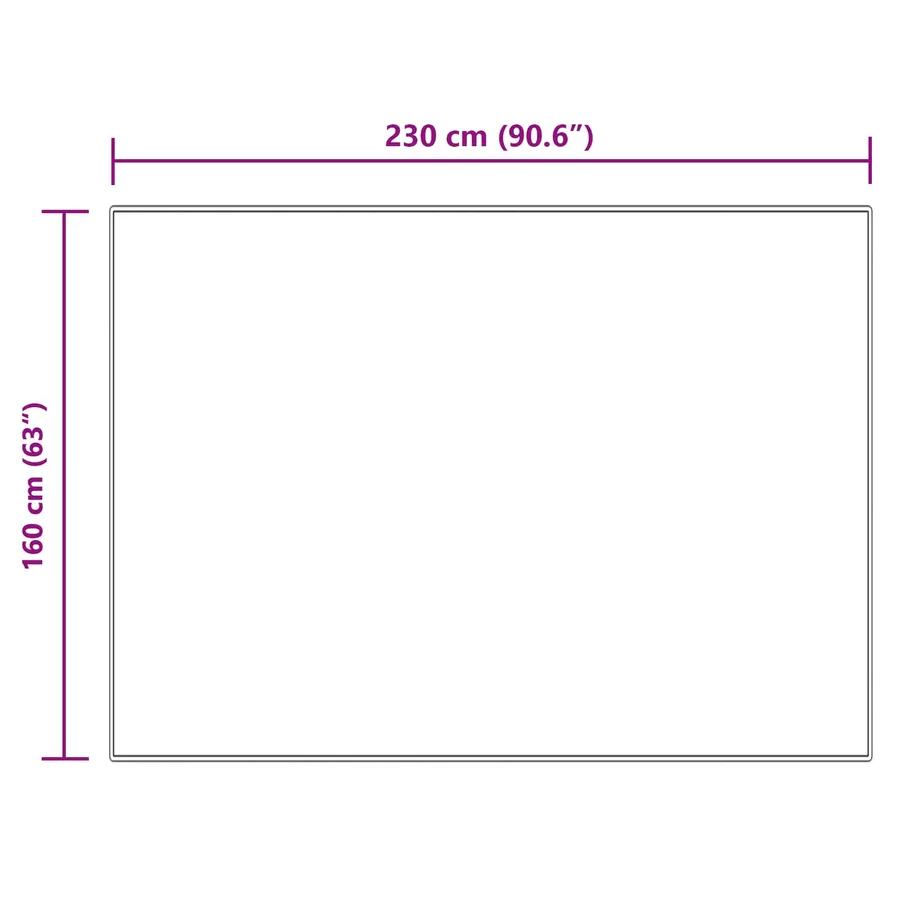 Tapis en fausse TAFALLA Crème 160 x 230 cm Polyester - 8