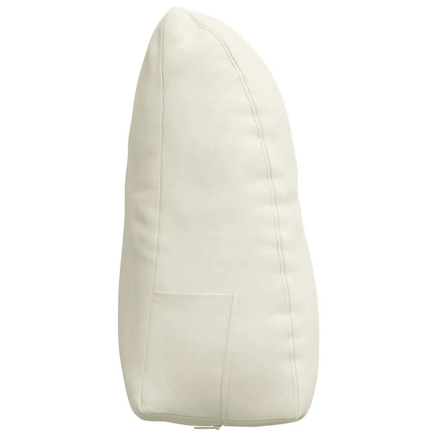 Coussin de Dos Crème 60 x 24 x 50 cm Velours - 7