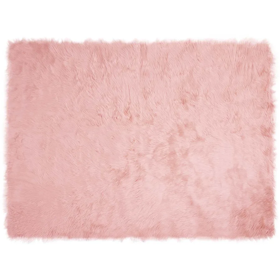 Tapis en fausse TAFALLA Rose 160 x 230 cm Polyester - 2