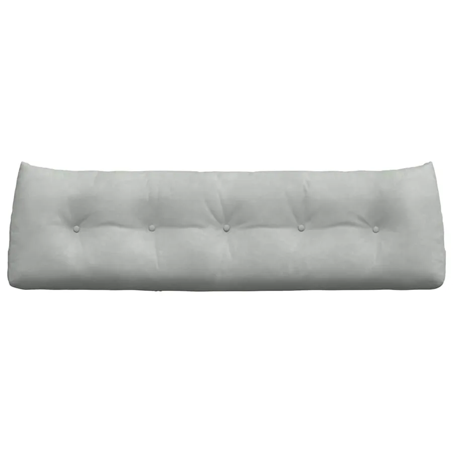 Coussin de Dos Gris clair 160 x 24 x 50 cm Velours - 6