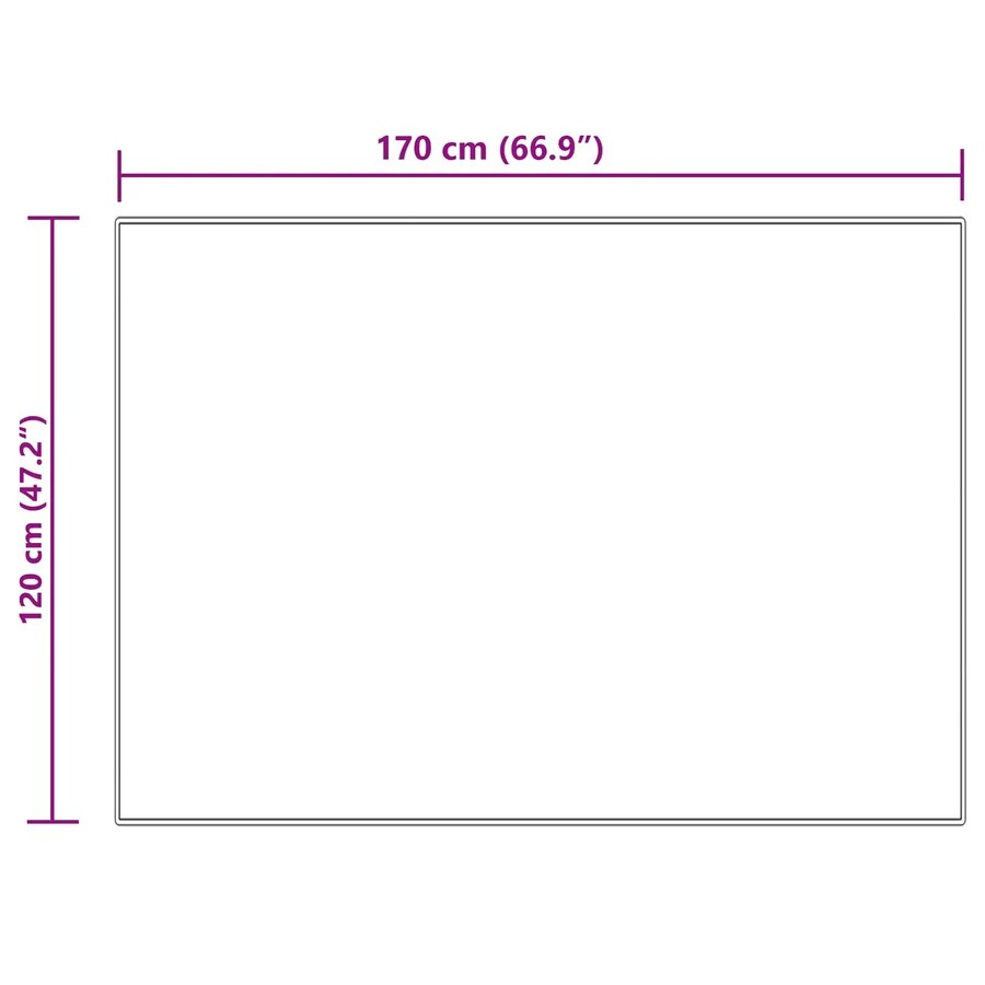 Tapis en fausse TAFALLA Crème 120 x 170 cm Polyester - 8