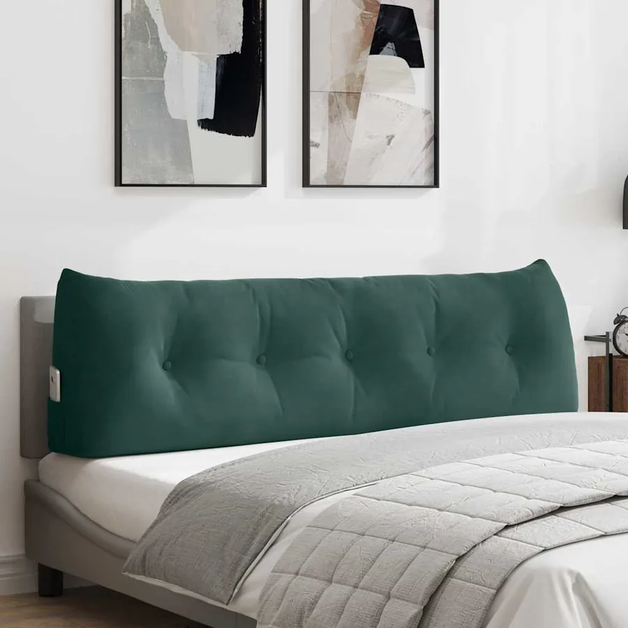 Coussin de Dos Vert foncé 160 x 24 x 50 cm Velours