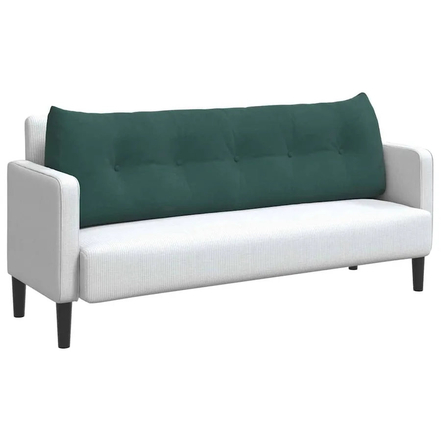 Coussin de Dos Vert foncé 160 x 24 x 50 cm Velours - 3