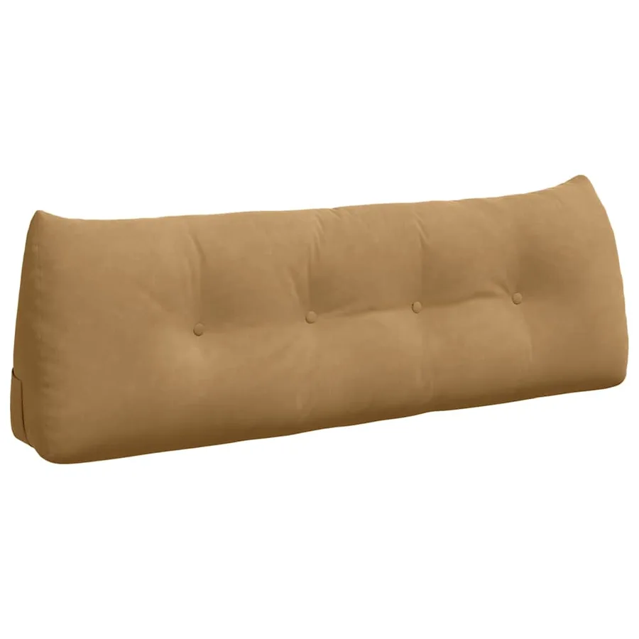 Coussin de Dos Marron 140 x 24 x 50 cm Velours - 2