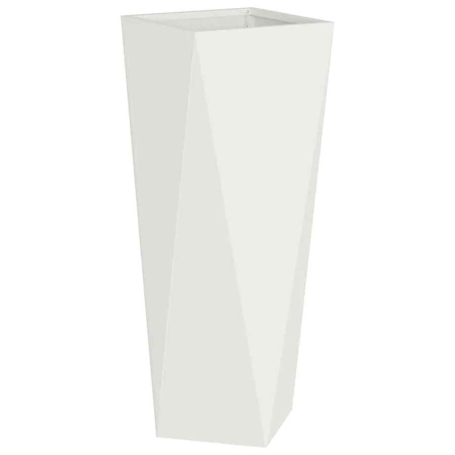 Jardinière 2 pc Blanc 30 x 30 x 75 cm Acier - 5
