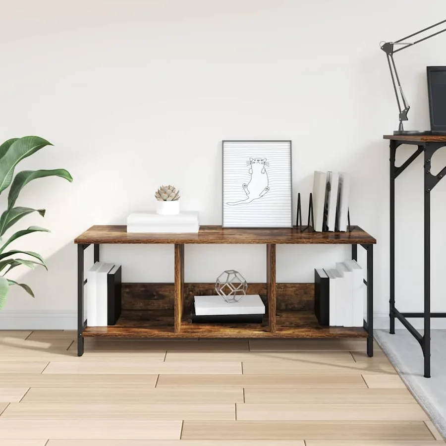 Étagère Chêne fumé 102 x 32 x 40,5 cm Bois d'ingénierie - 4