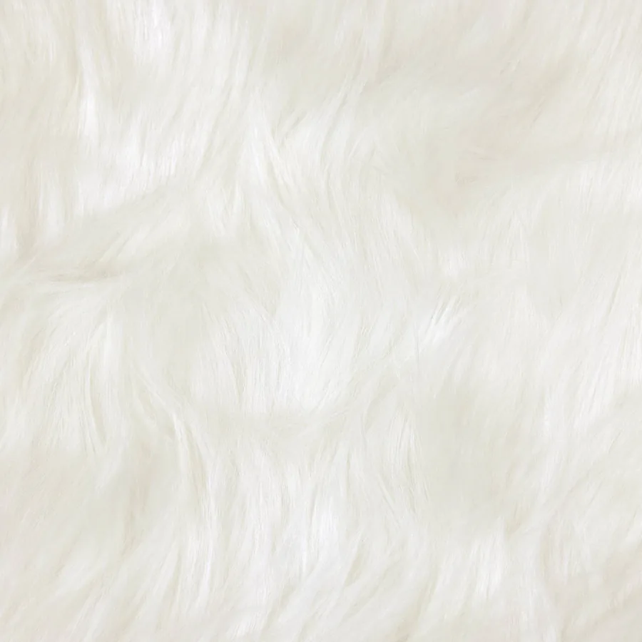 Tapis en fausse TAFALLA Blanc Ø 80 cm Polyester - 9