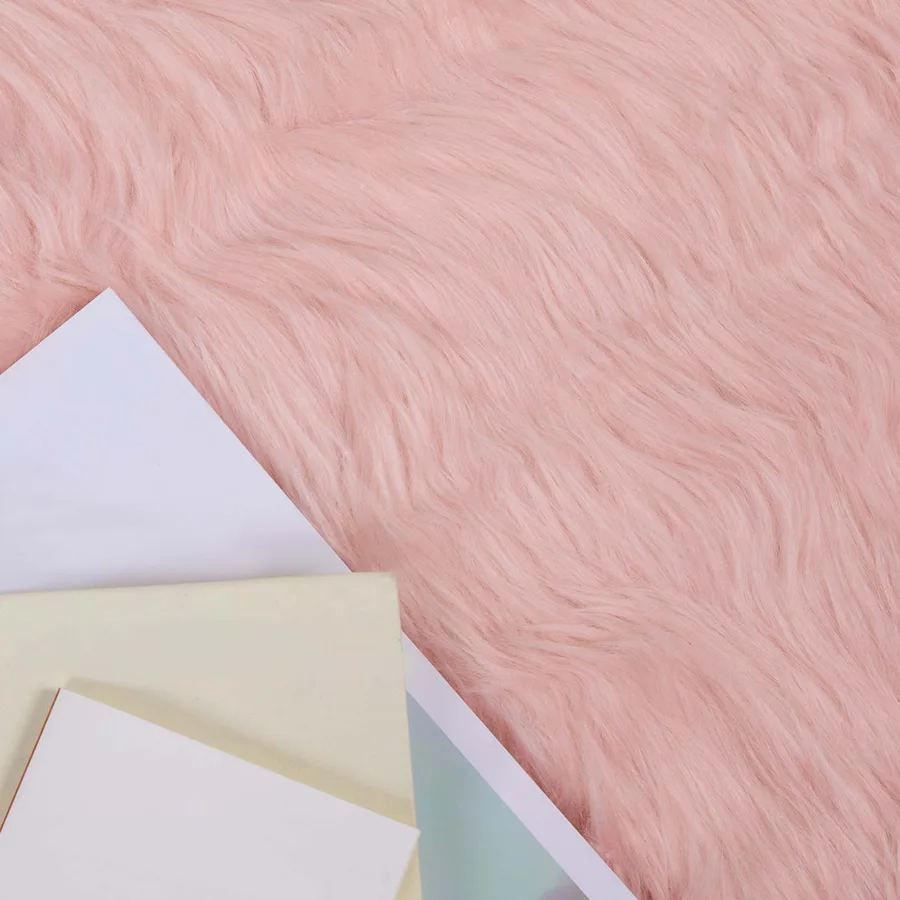 Tapis en fausse TAFALLA Rose 80 x 250 cm Polyester - 3