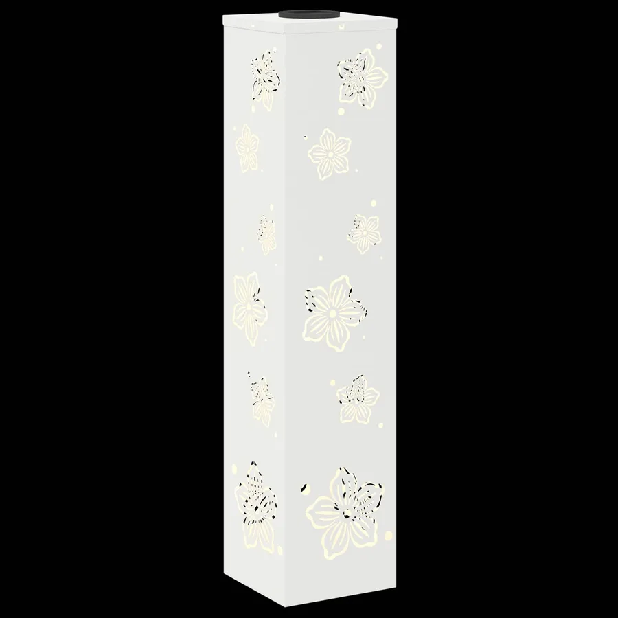 Lumière de chemin LED solaire 2 pcs Blanc chaud 18 x 18 x 80 cm - 12