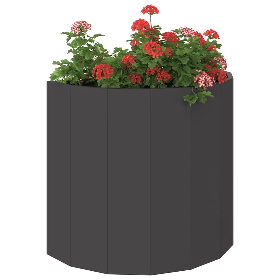 Jardinière Noir 60 x 30 x 50 cm Acier - 3