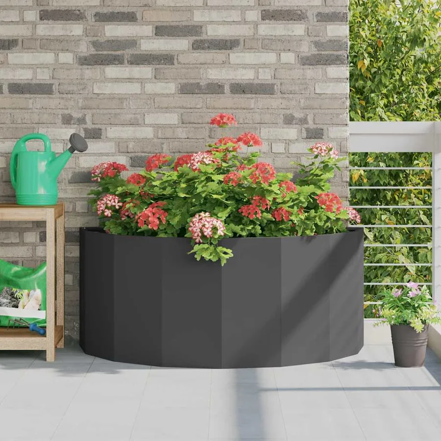 Jardinière Noir 120 x 60 x 50 cm Acier