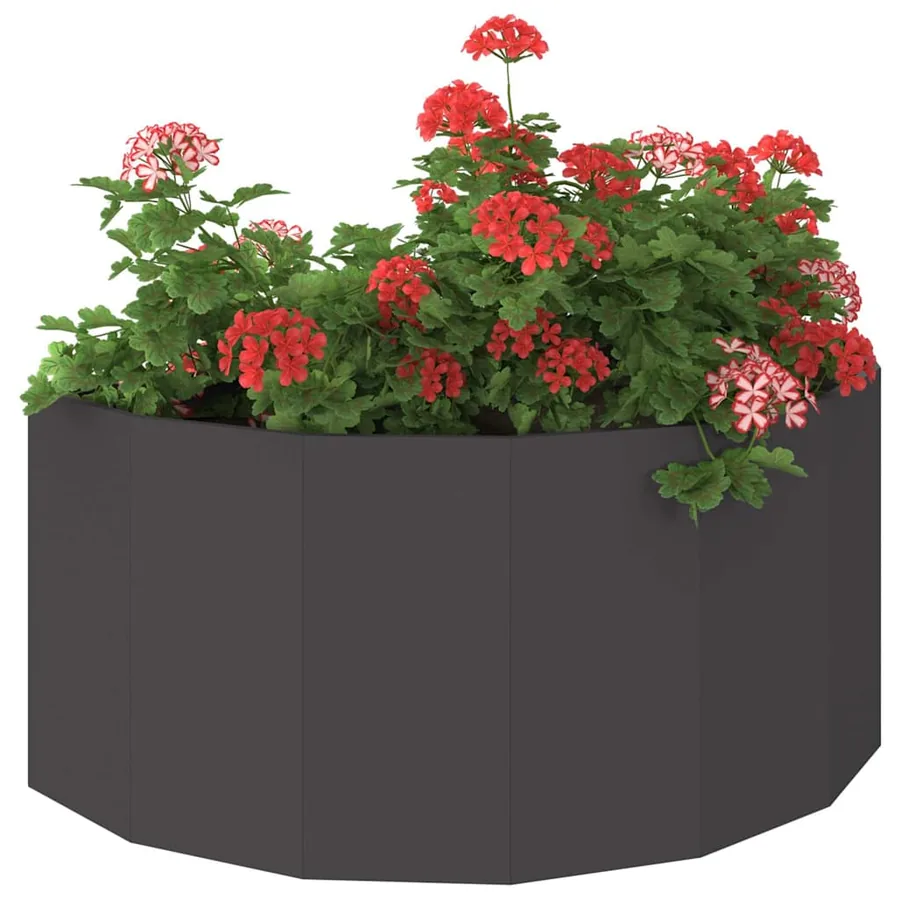 Jardinière Noir 120 x 60 x 50 cm Acier - 3