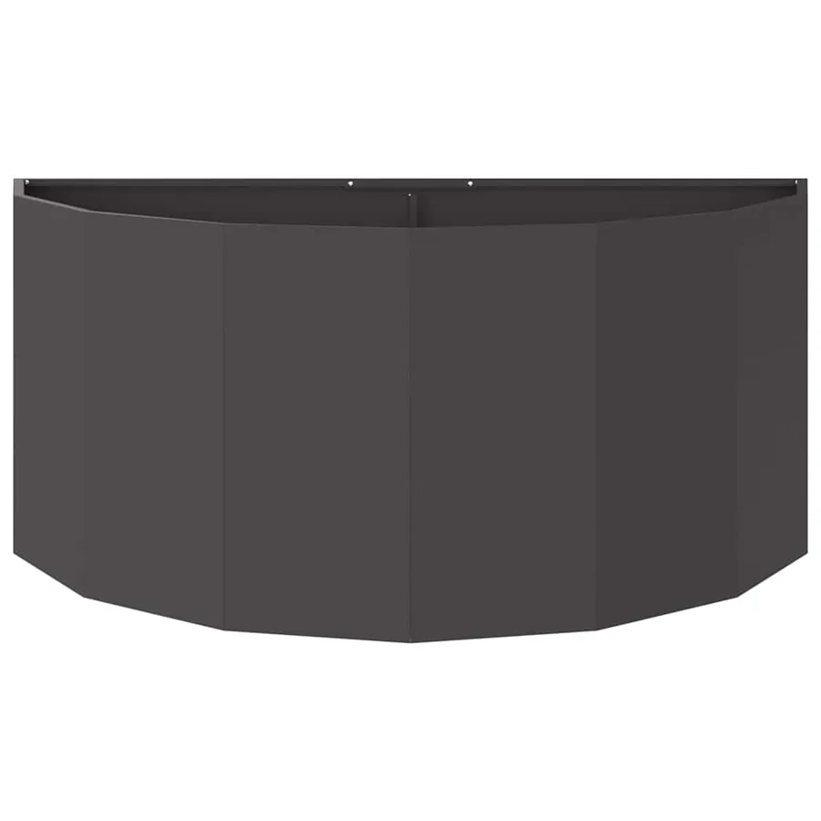 Jardinière Noir 120 x 60 x 50 cm Acier - 5