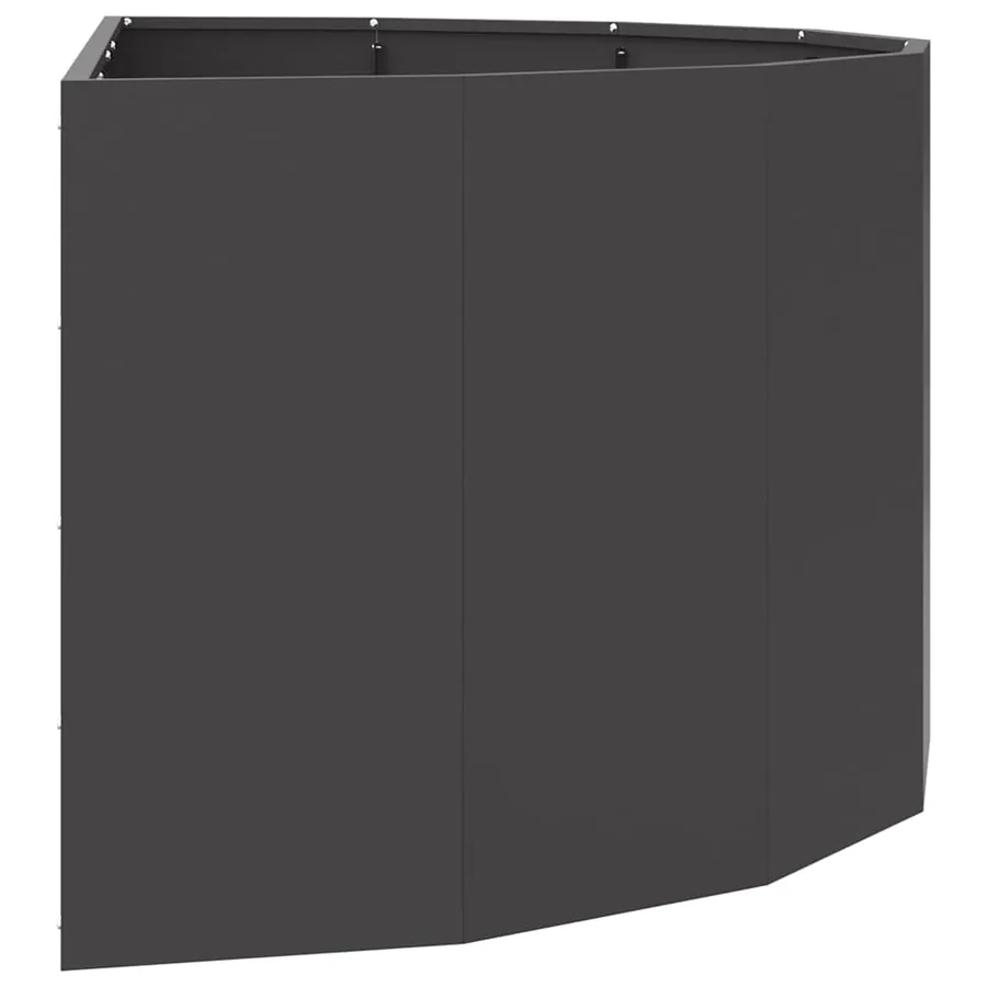 Jardinière Noir 120 x 60 x 50 cm Acier - 6