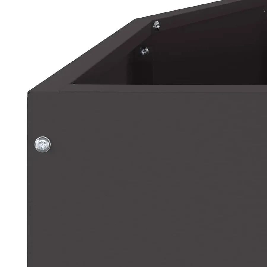 Jardinière Noir 120 x 60 x 50 cm Acier - 9