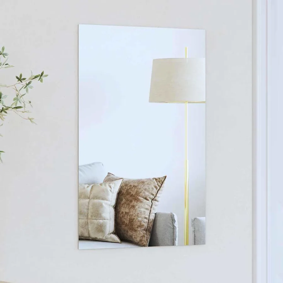 Miroir mural Rectangulaire 60 x 40 cm verre trempé