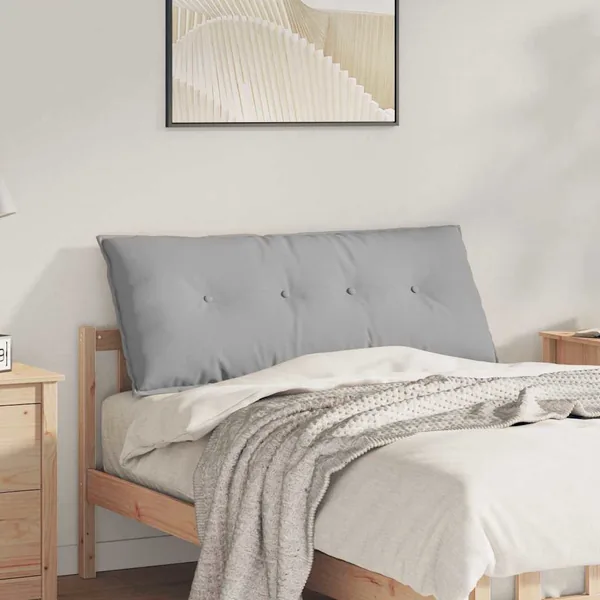 Coussin de Dos Gris nuage 120 x 19 x 50 cm tissu