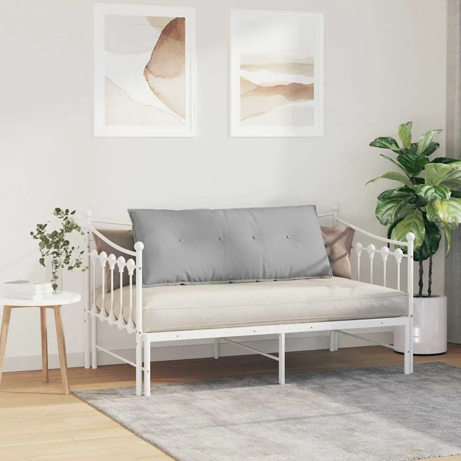 Coussin de Dos Gris nuage 120 x 19 x 50 cm tissu - 4