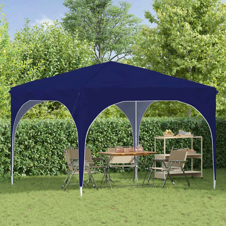 Tente de fête pop-up 290 x 290 x 245 cm Bleu - 3