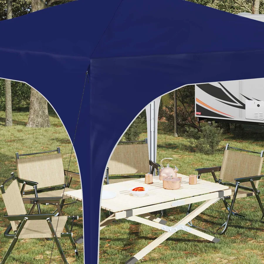 Tente de fête pop-up 290 x 290 x 245 cm Bleu - 4