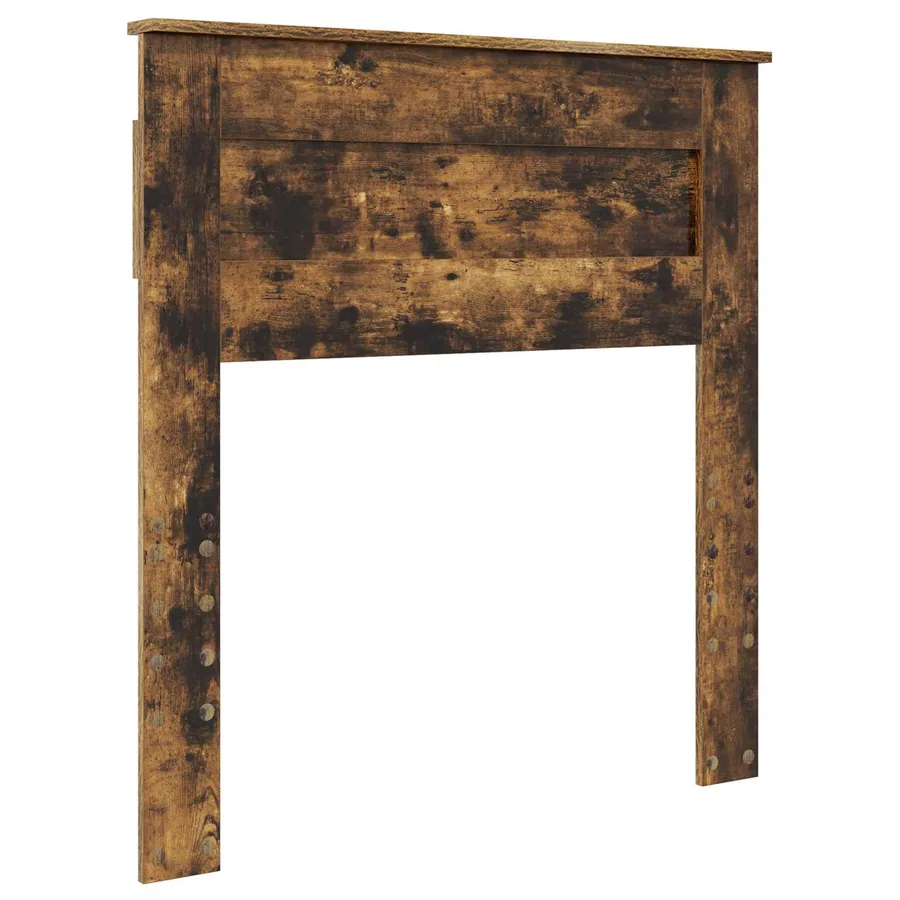Cadre de lit Chêne fumé 90 x 200 cm Bois de pin massif - 6