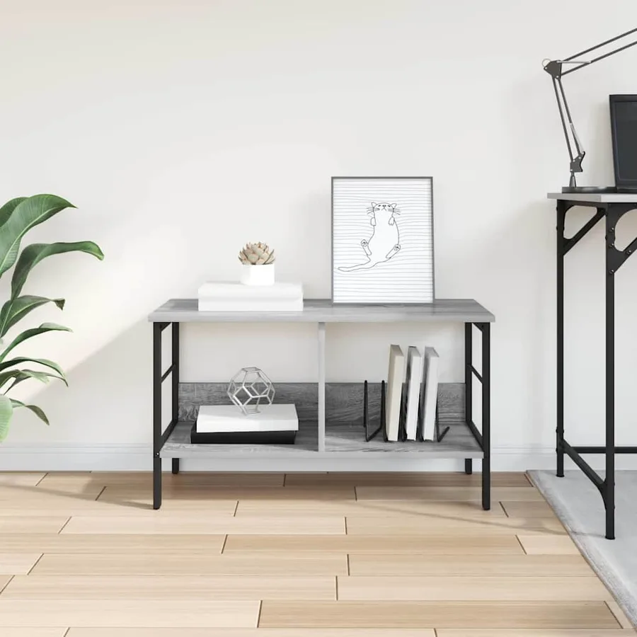 Étagère Gris Sonoma 82 x 32 x 47 cm Bois d'ingénierie - 4