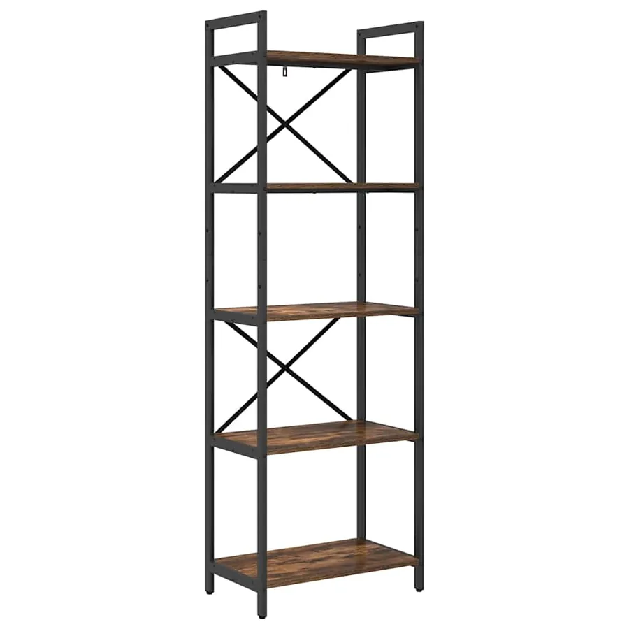 Étagère Chêne fumé 56 x 34 x 171 cm Bois d'ingénierie - 2