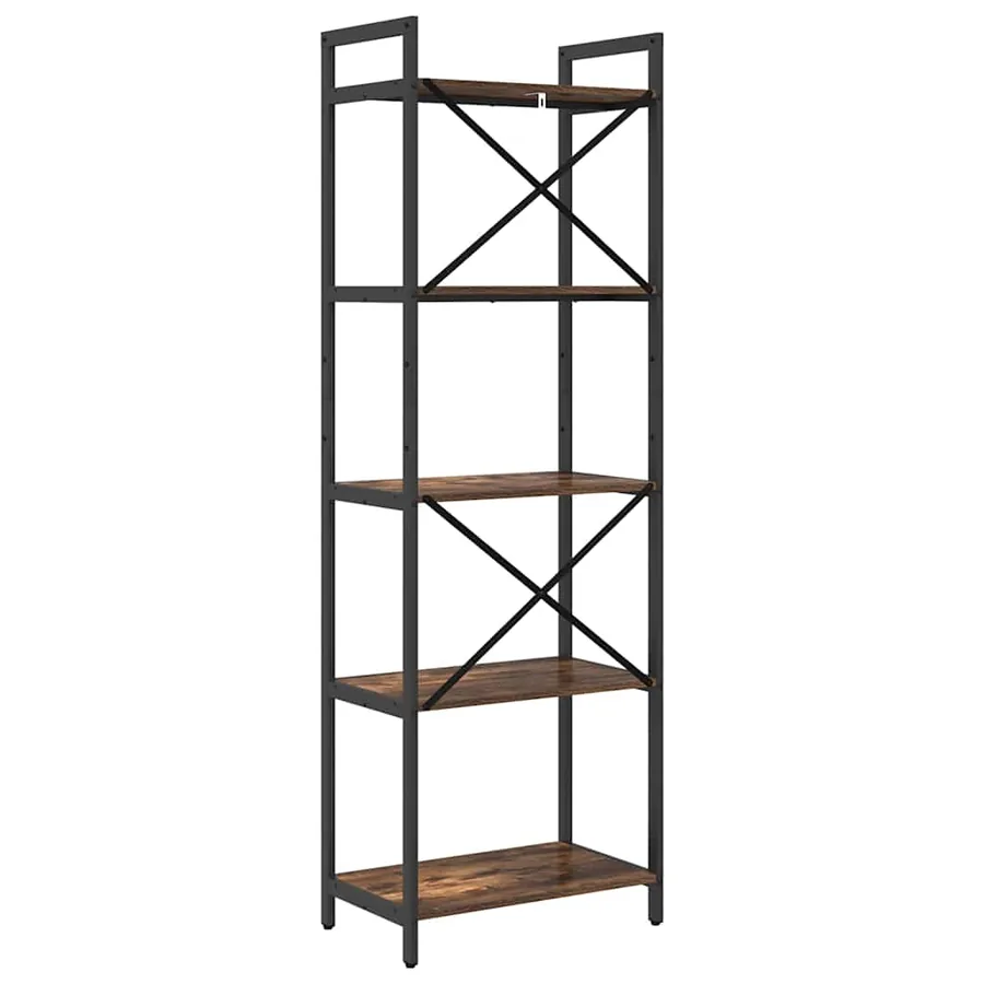 Étagère Chêne fumé 56 x 34 x 171 cm Bois d'ingénierie - 7