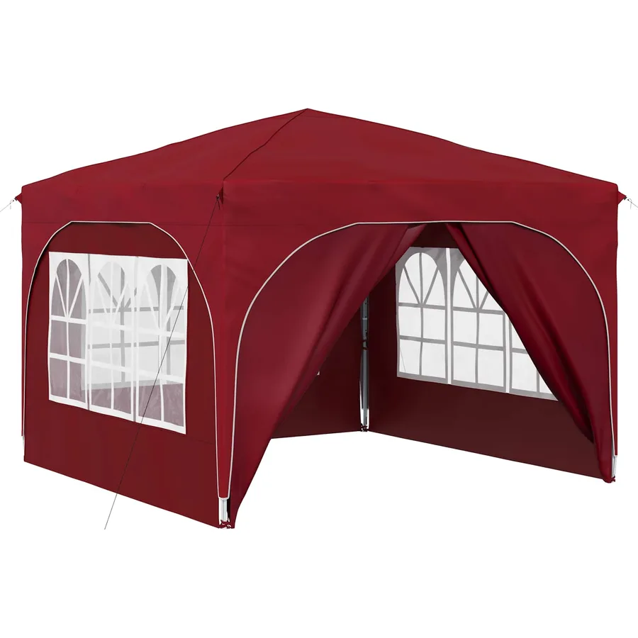 Tente de fête pop-up 290 x 290 x 245 cm Bordeaux - 2