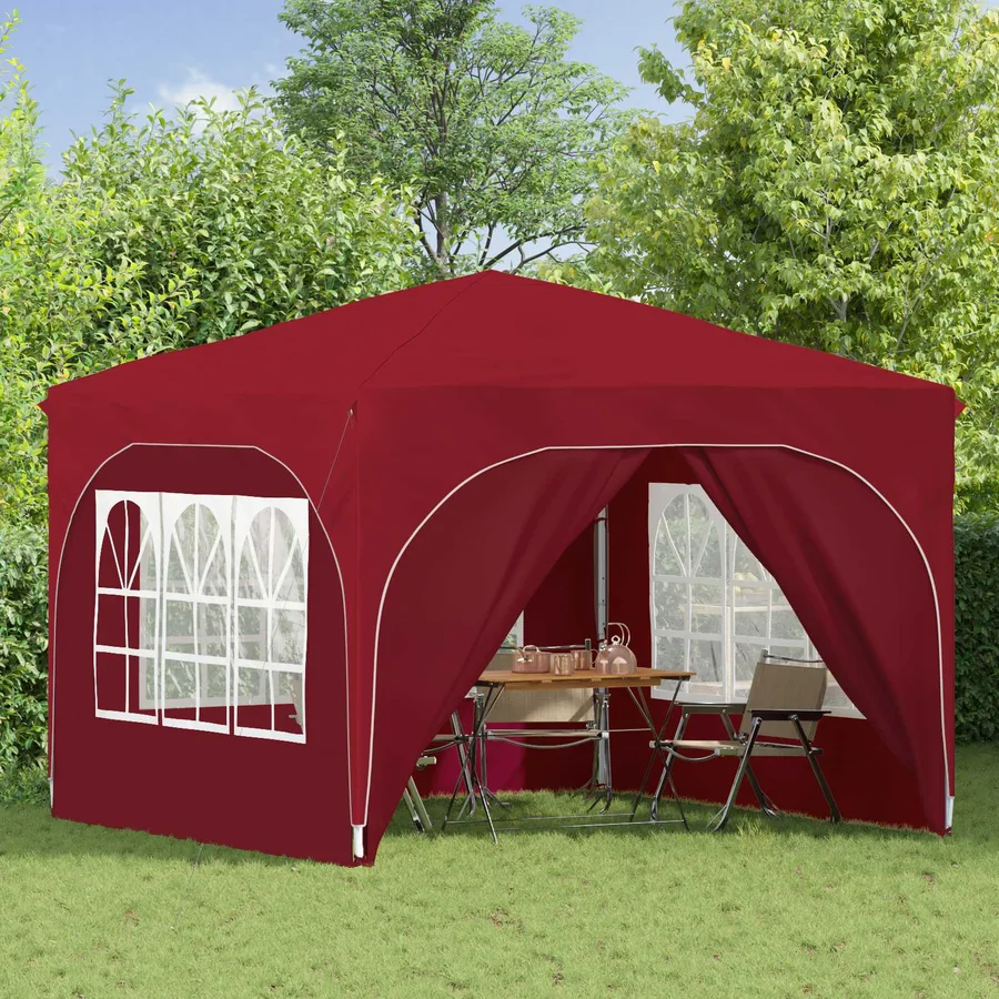 Tente de fête pop-up 290 x 290 x 245 cm Bordeaux - 3