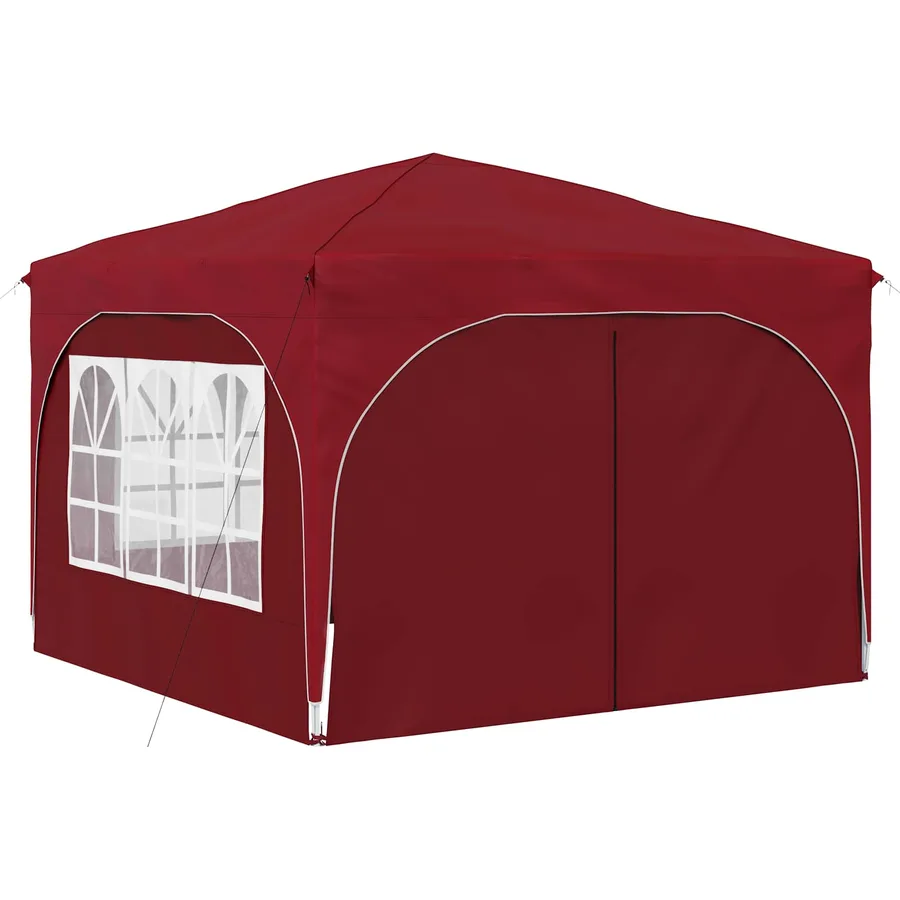 Tente de fête pop-up 290 x 290 x 245 cm Bordeaux - 5