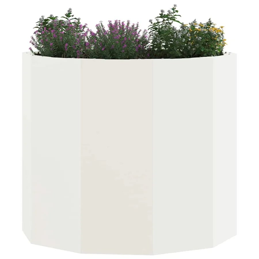 Jardinière Blanc 60 x 60 x 50 cm Acier - 3