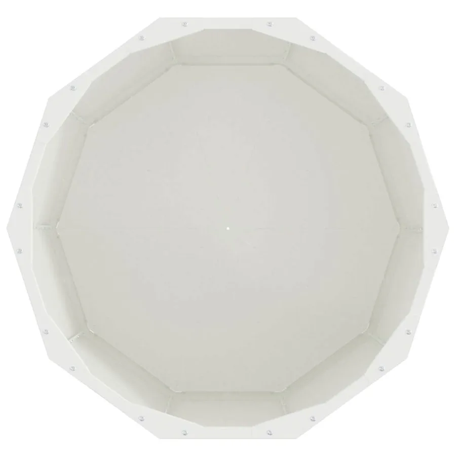 Jardinière Blanc 60 x 60 x 50 cm Acier - 6
