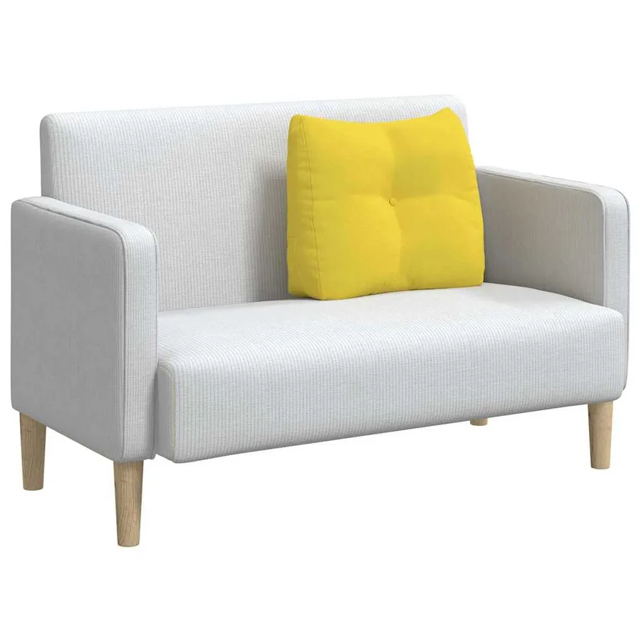 Coussin de Dos Jaune clair 60 x 24 x 50 cm tissu - 3