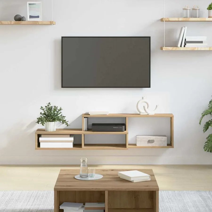 SupportmuralpourTV 120x25x28,5cm Bois d'ingénierie