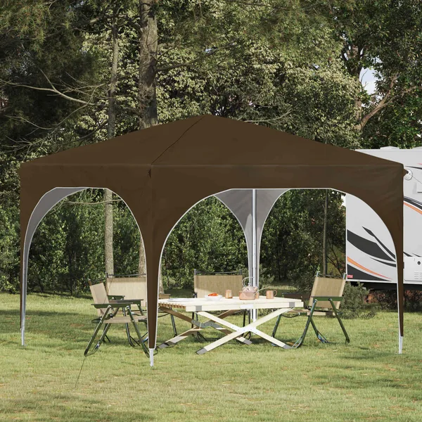 Tente de fête pop-up 290 x 290 x 245 cm Taupe