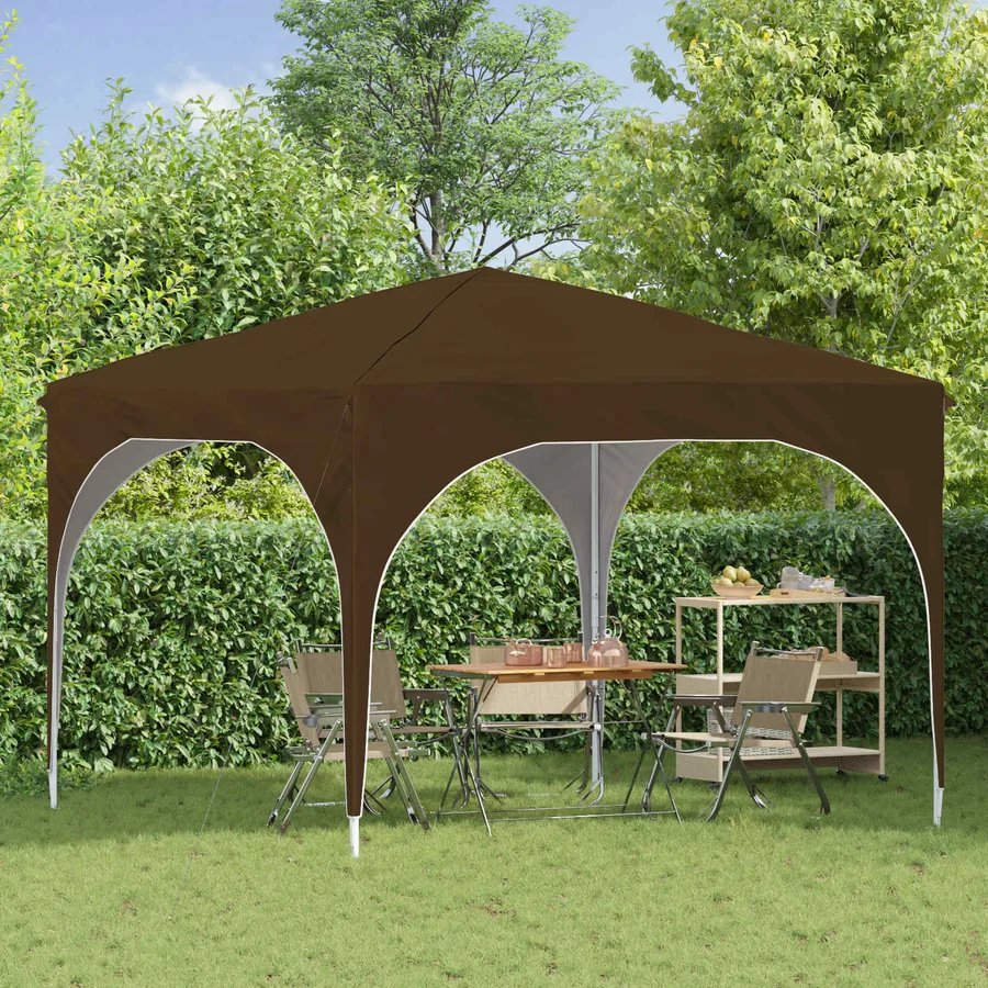 Tente de fête pop-up 290 x 290 x 245 cm Taupe - 3
