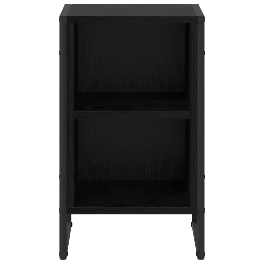 Table de chevet Chêne noir 39.5 x 30 x 50 cm Bois d'ingénierie - 5